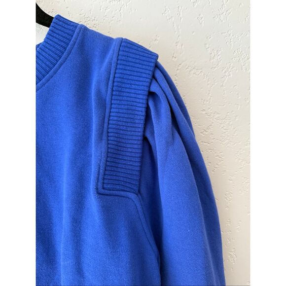 Mother The Ribbed Push and Shove Sweatshirt in Full Throttle - Picture 6 of 9